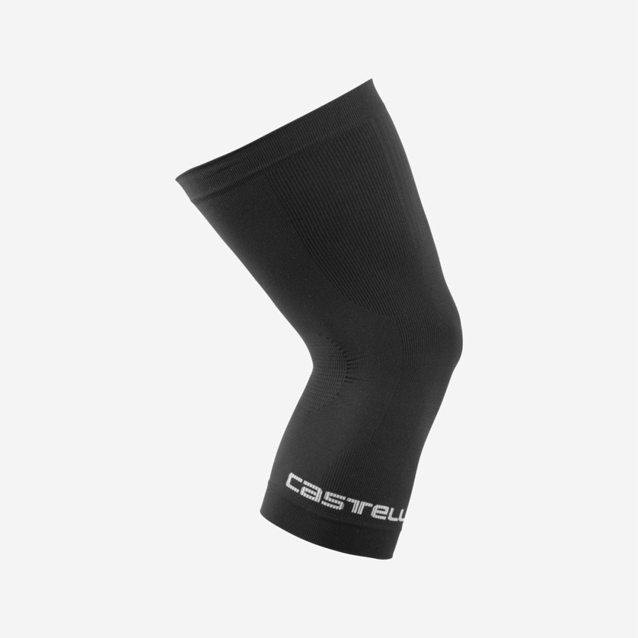 Castelli PRO SEAMLESS KNEE WARMER Women Leg Warmer Black | DLJ-741092