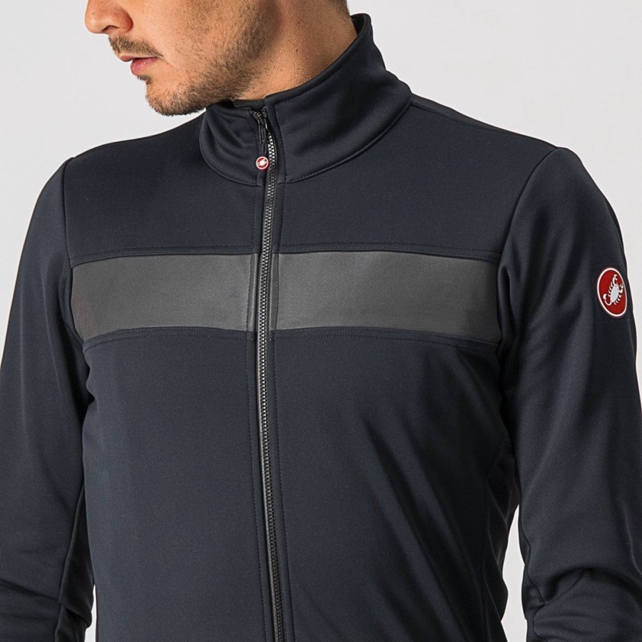 Castelli RADDOPPIA 3 Men Jackets Black / Black | EJU-453218