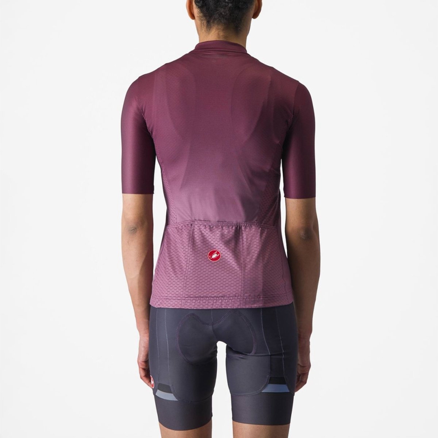 Castelli SALITA Women Jersey Deep Burgundy / Deep Purple | JGL-286905