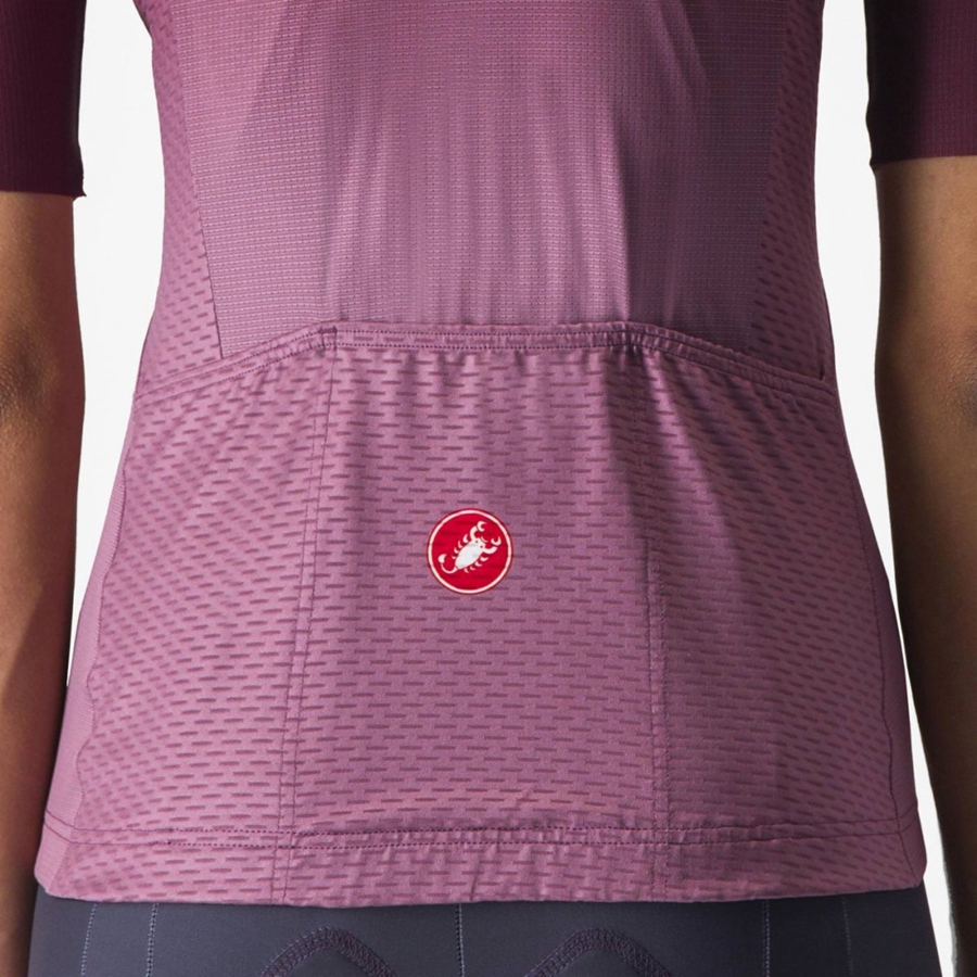 Castelli SALITA Women Jersey Deep Burgundy / Deep Purple | JGL-286905