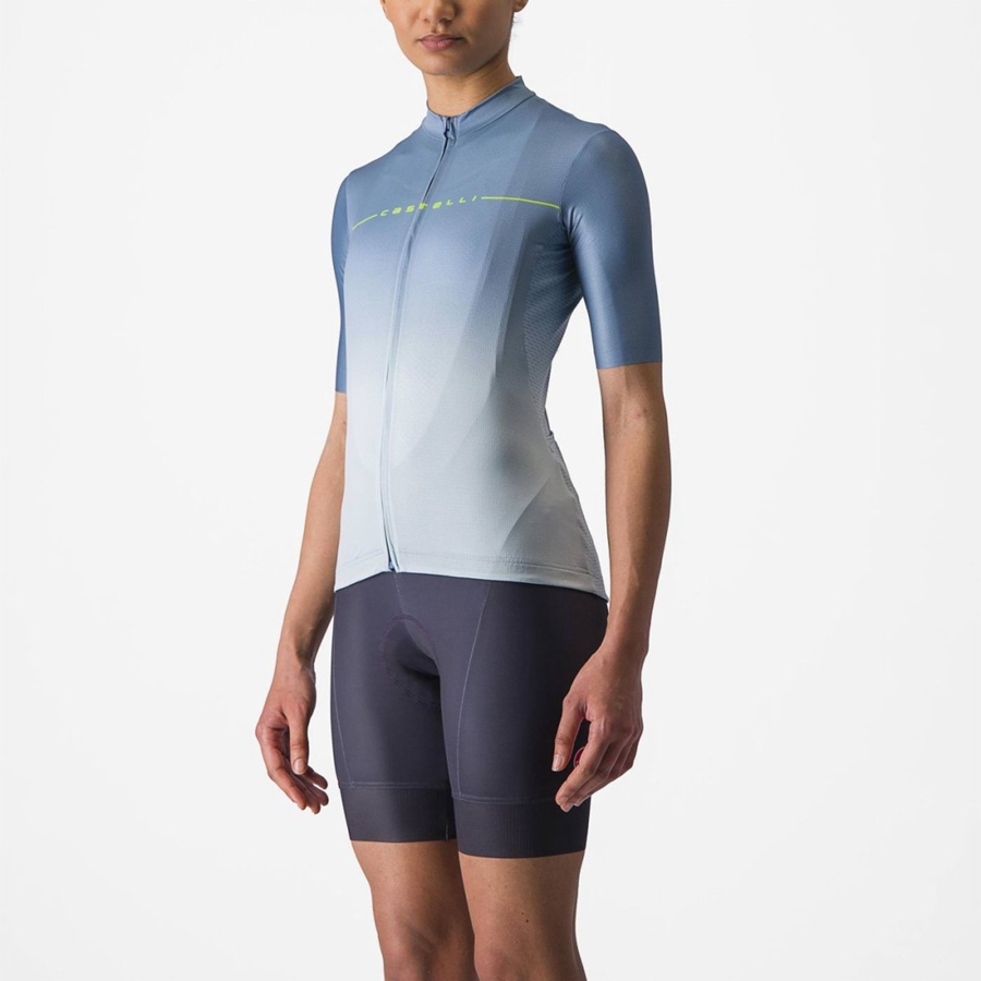 Castelli SALITA Women Jersey Grey Blue / Blue | YQX-457298