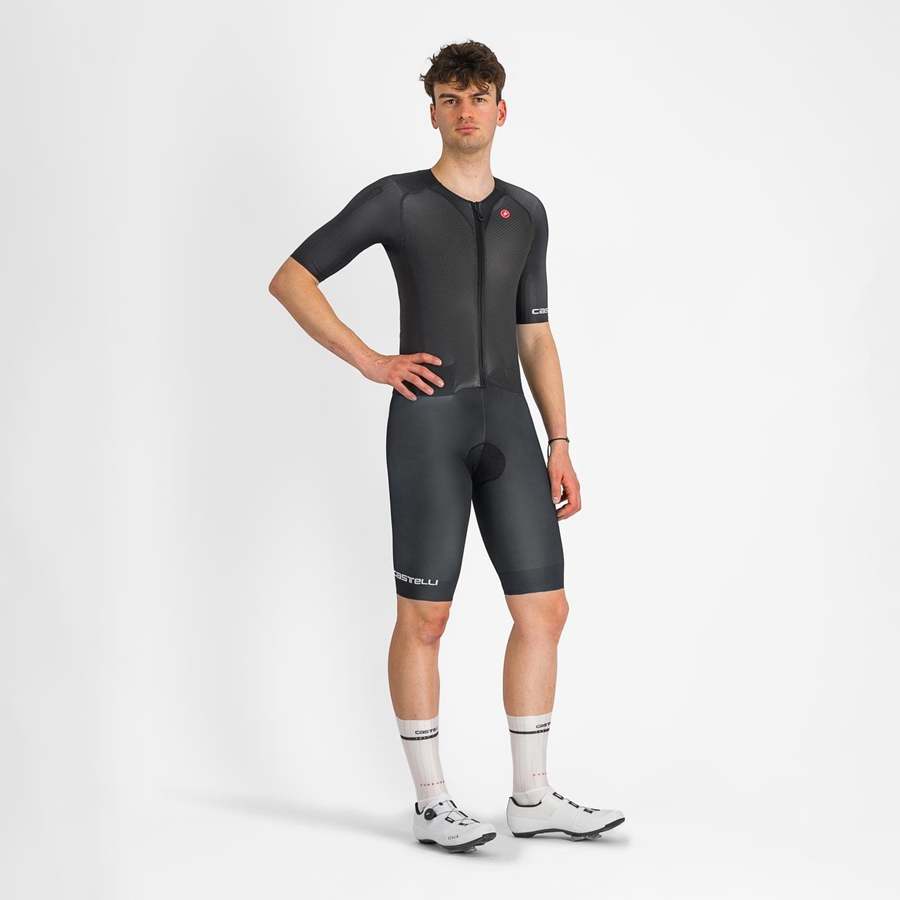 Castelli SANREMO BTW Men Speedsuits Black | CKO-123986