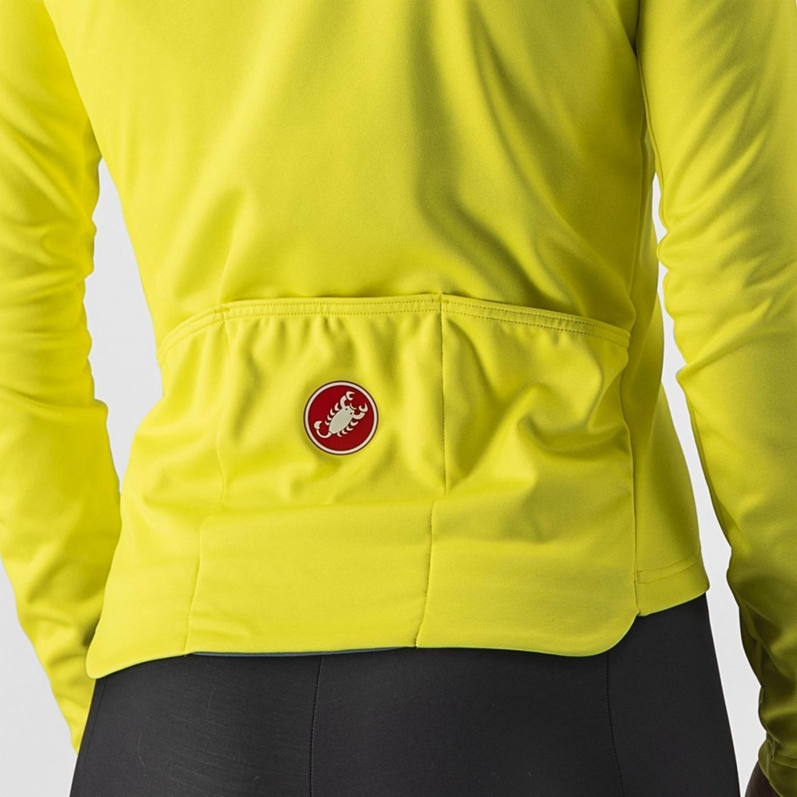 Castelli SINERGIA 2 FZ Women Jersey Yellow / Dark Grey | PMX-059217