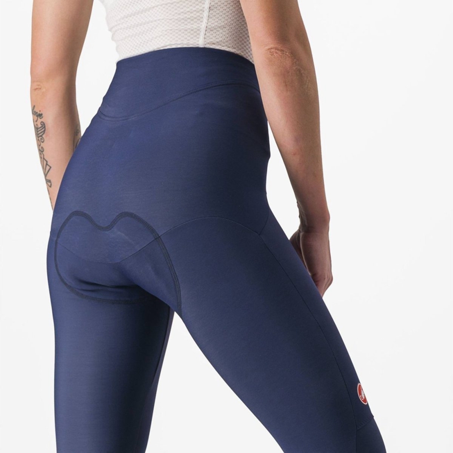 Castelli SORPASSO RoS W Women Leggings Blue / Silver | NGL-630247