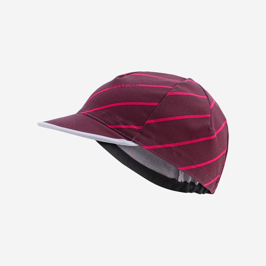 Castelli SPEED STRADA Men Cap Burgundy | TNV-281740