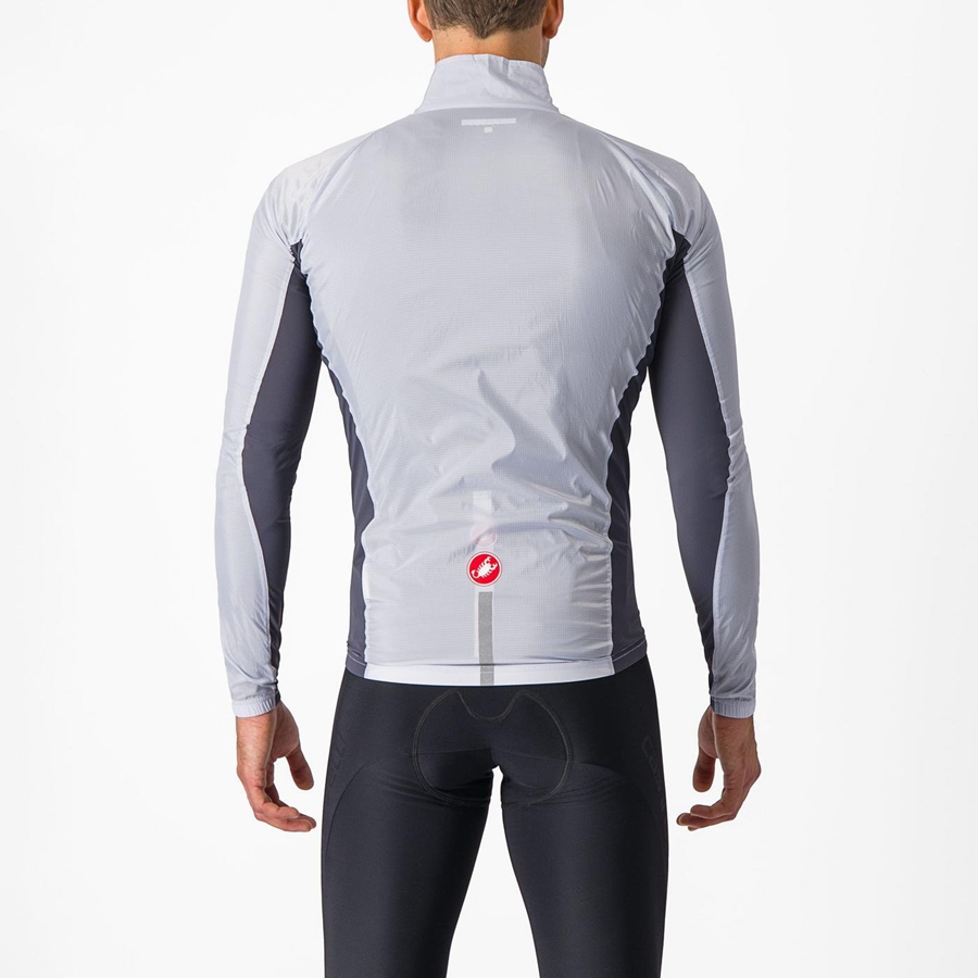 Castelli SQUADRA STRETCH Men Protection Silver Grey / Dark Grey | OAT-419036