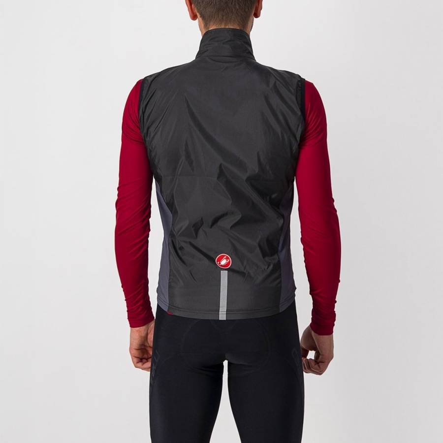 Castelli SQUADRA STRETCH Men Vest Black / Dark Grey | JEM-246598