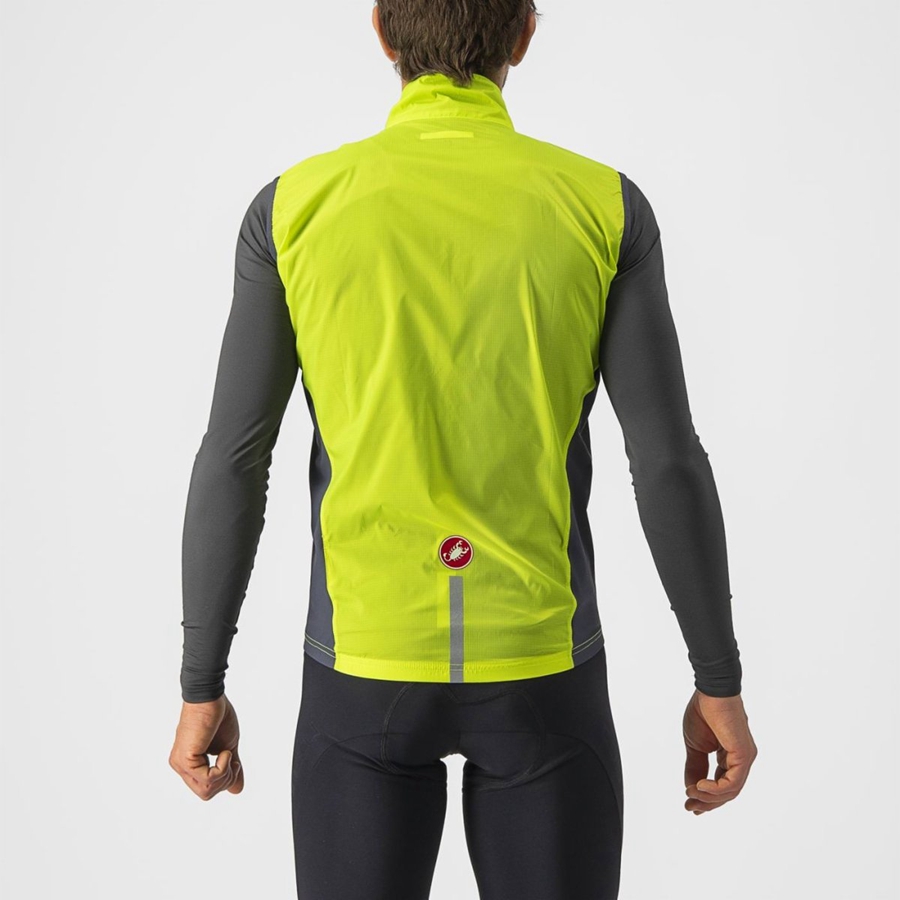 Castelli SQUADRA STRETCH Men Vest Light Green / Dark Grey | IBT-730142