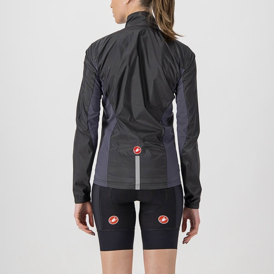 Castelli SQUADRA STRETCH W Women Protection Black / Dark Grey | YBQ-924863