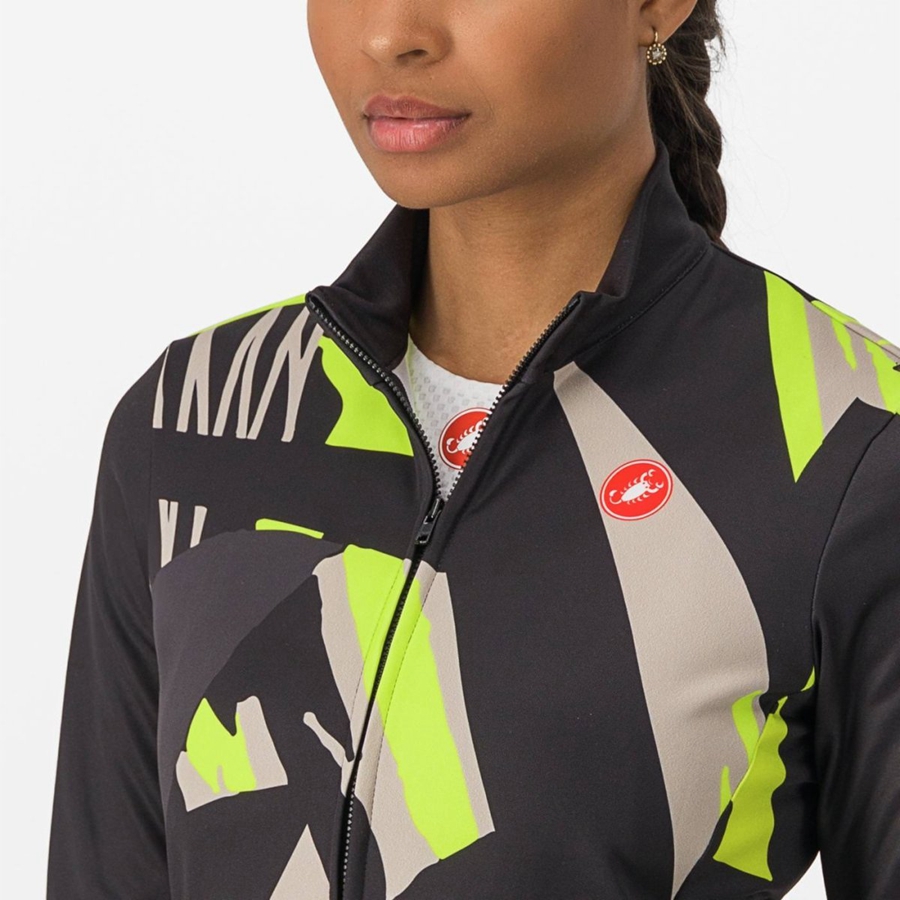 Castelli TROPICALE LS Women Jersey Black | EUK-257981