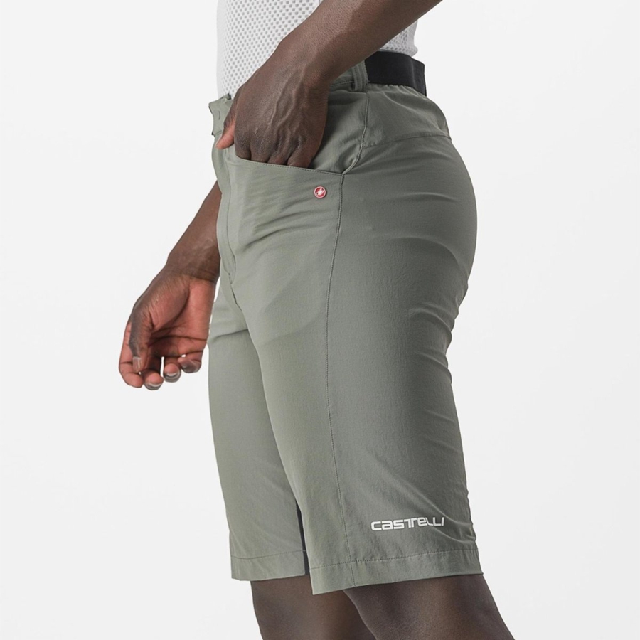 Castelli UNLIMITEDGY Men Shorts Grey | KAI-640873