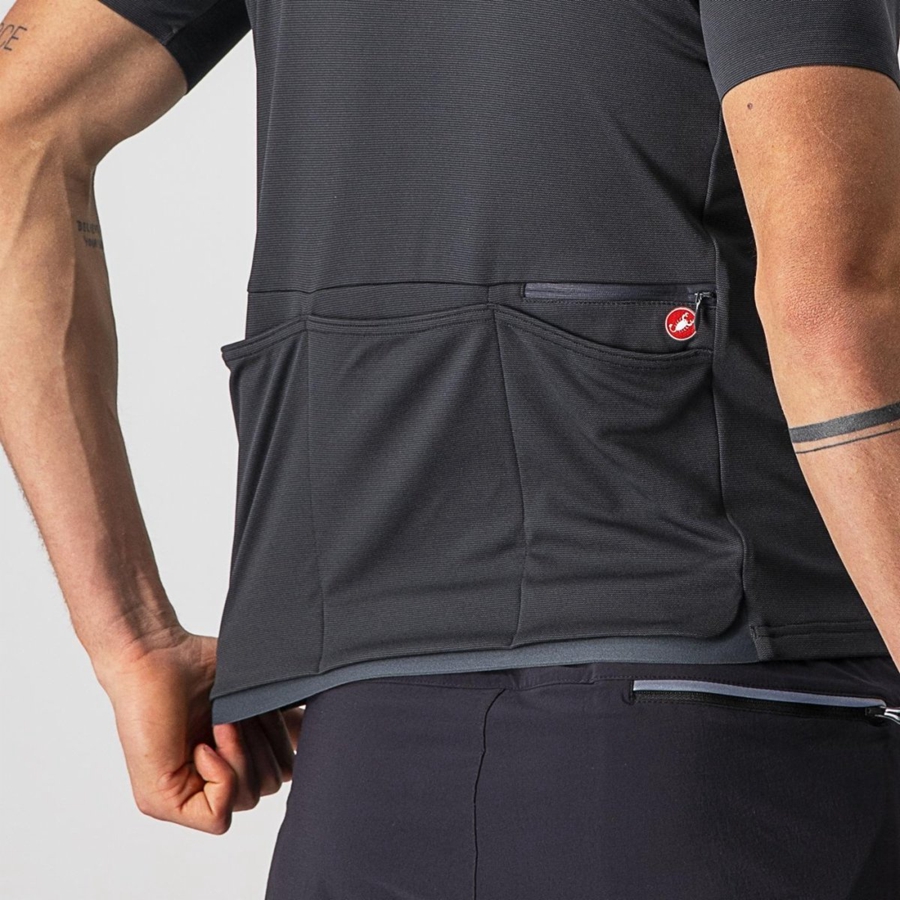 Castelli UNLIMITED ALLROAD Men Jersey Dark Grey | POQ-253684