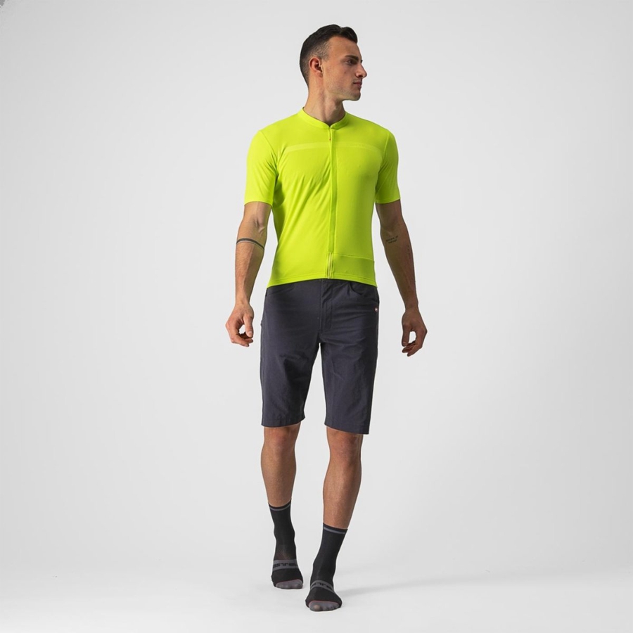 Castelli UNLIMITED ALLROAD Men Jersey Light Green | XZH-102843