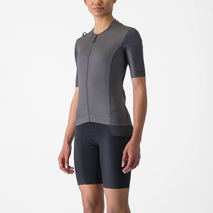 Castelli UNLIMITED PRO W Women Jersey Dark Grey | XMG-092561