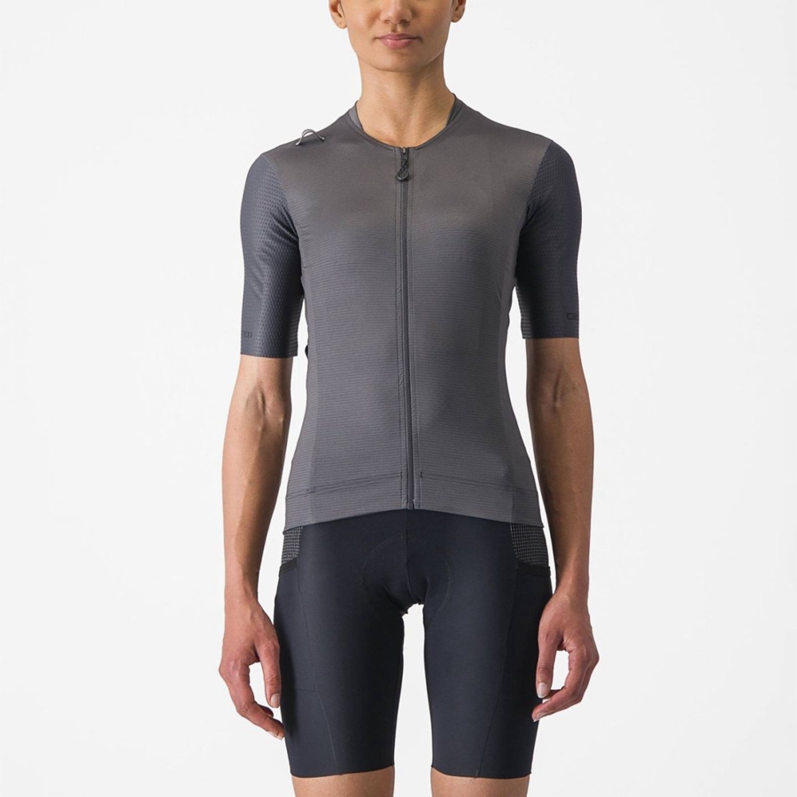 Castelli UNLIMITED PRO W Women Jersey Dark Grey | XMG-092561