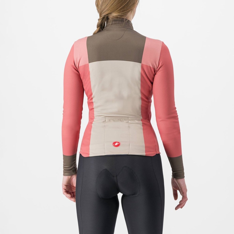 Castelli UNLIMITED W THERMAL Women Jersey Red | AUT-563479