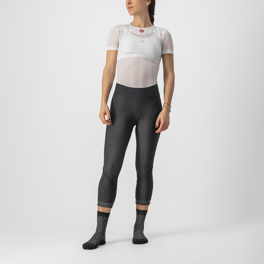 Castelli VELOCISSIMA THERMAL KNICKER Women Leggings Black / Black | HQC-049263