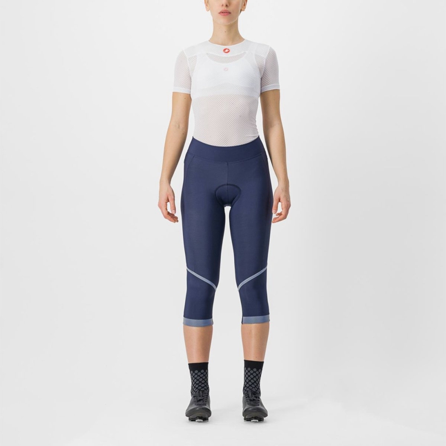 Castelli VELOCISSIMA THERMAL KNICKER Women Leggings Blue / Silver | TVY-694281