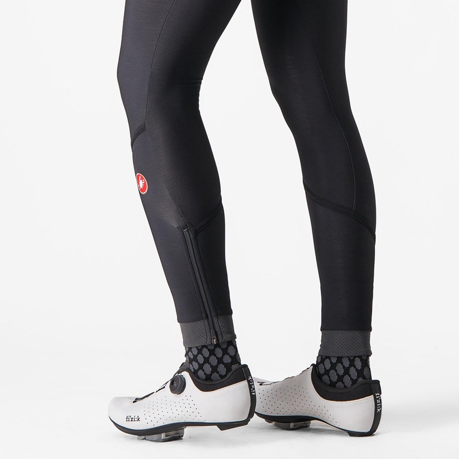 Castelli VELOCISSIMA THERMAL Women Leggings Black / Black | GUD-278194