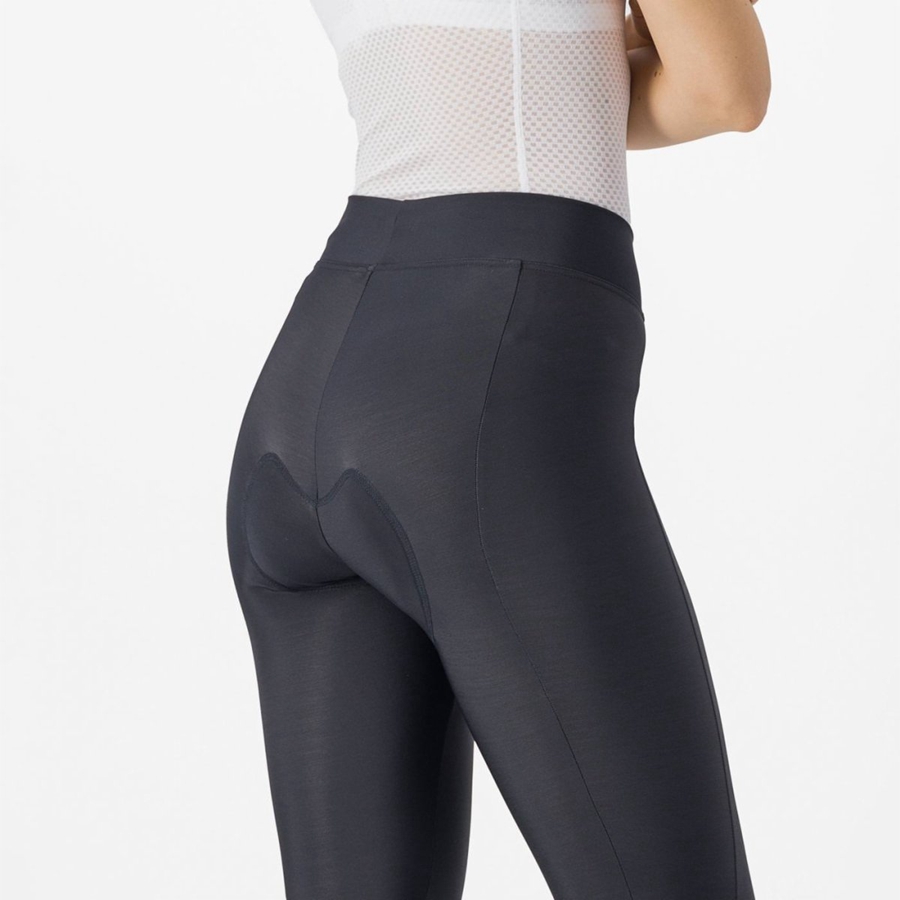 Castelli VELOCISSIMA THERMAL Women Leggings Black / Mint / Black | EKU-698713