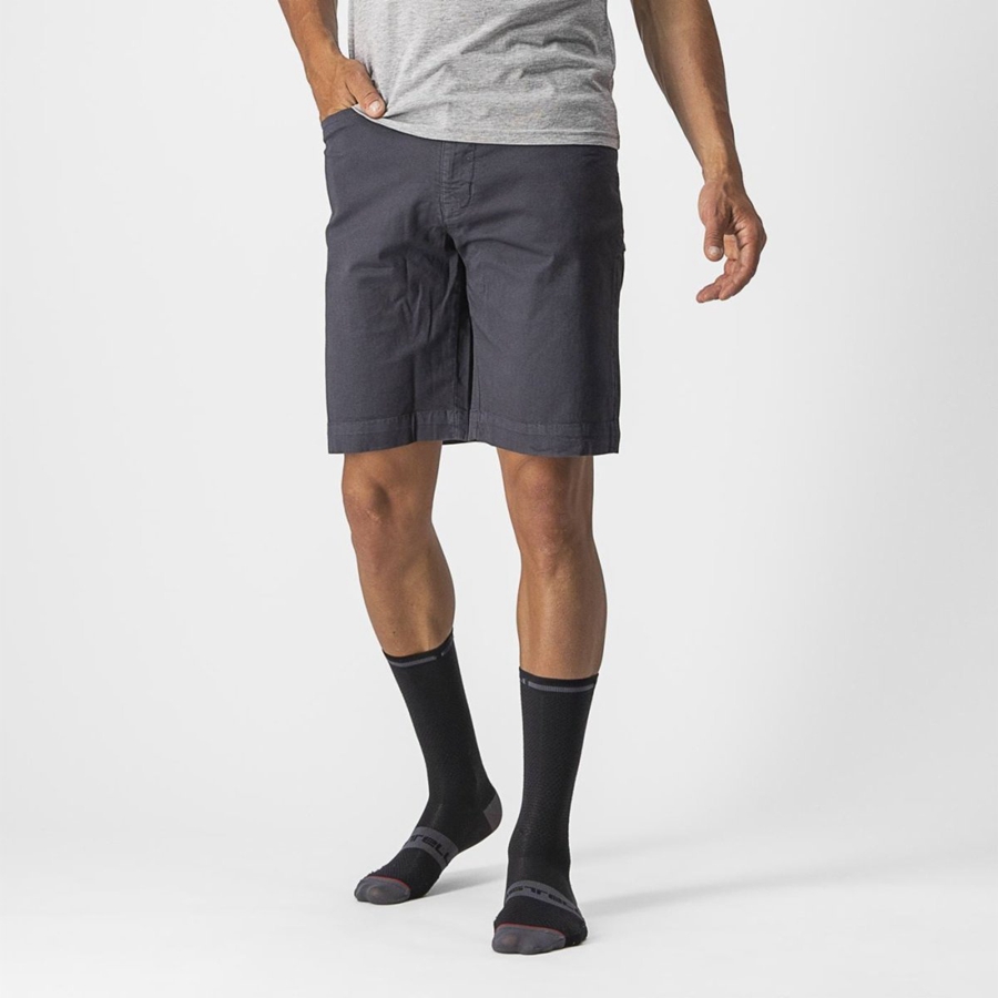 Castelli VG 5 POCKET Men Shorts Dark Blue | YTG-107395