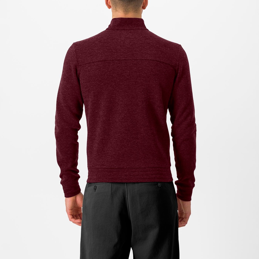 Castelli VIGORELLI TRACK Men Casual Deep Burgundy | YDC-085234